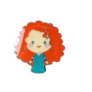 Disney Brave Merida Princess Trading Pin Toddler Scottish Big Hair Lapel Pin